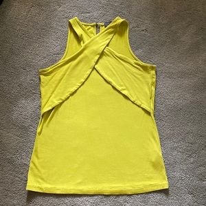 Women’s lime green stretch top